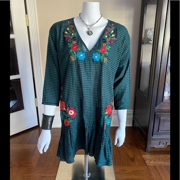 Zara Trafaluc Collection Embroidered Floral Dress - Picture 2 of 8